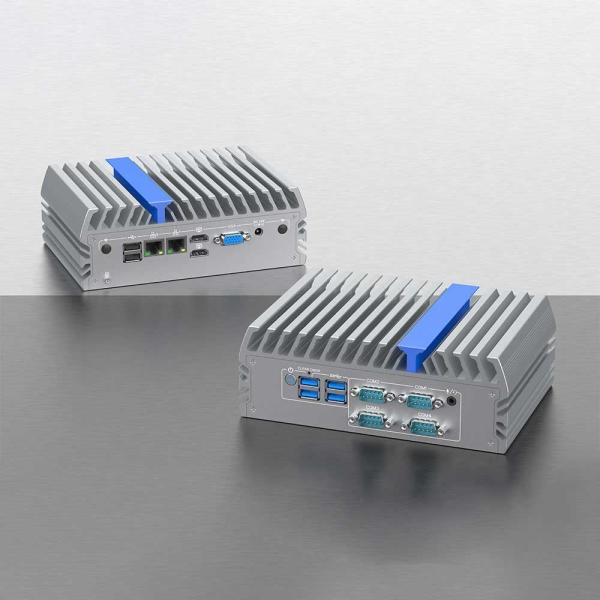 China 2 Lan 2 Com Wall Mount Mini PC Small Size DDR4 Win10 For Monitoring System factory
