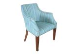 solid wood frame fabric upholstery arm chair/wooden dining chair/desk chair