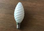 Milky Glass Led Candle Light Bulbs C35 Eco Friendly For Amusement Park