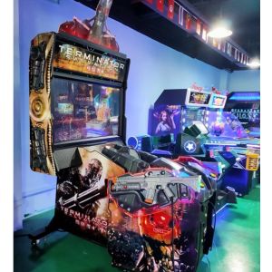 Arcade coin operated 42 Inch Gun shooting simulator Terminator video game