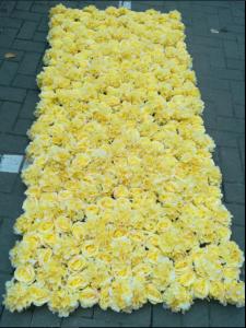 China UVG wedding decoration wholesale gridding artificial flower wall for stage backdrop decoration CHR1147 factory