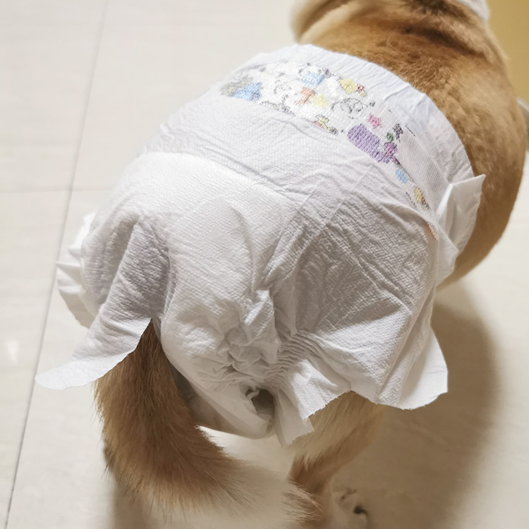 ISO9001 A Grade Non Woven Topsheet Disposable Pet Diapers For Dogs