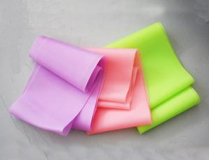 China Pink colour resistance yoga stretch band/latex dyna band factory