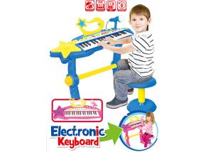 China Electronic Piano Keyboard For Kids 37 Key Children's Musical Toys Blue / Pink Color factory