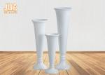 Cup Shape Glossy White Fiberglass Planters Floor Vases For Home Hotel Wedding