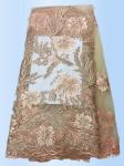 2017 High Quality Lace Tulle Styles 3D Embroidery Laces Fabric With Rhinestone