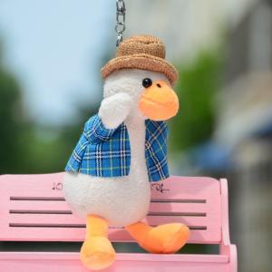 China PP Cotton Stuffed Duckling Keychain Plush Toys factory