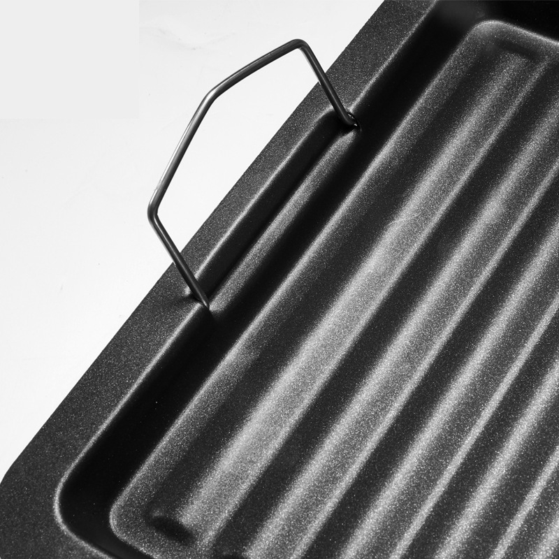 Affordable Grill Pan Non Stick Frying Pan Rectangle Camping Outdoor Cookware