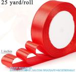Satin Ribbon Fabric Ribbon Silk Ribbon Embellish Ribbon Rolls, 2/5" Wide 5 Yard