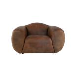 Light Brown 127cm 2 Seater Bean Bag Sofa For Adults