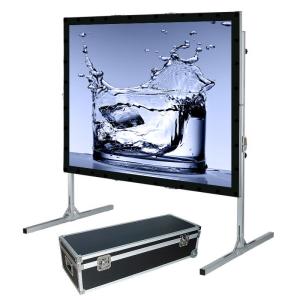China 16:9 Outdoor Movie Fast Fold Projection Screen Portable With Aluminium Frame factory