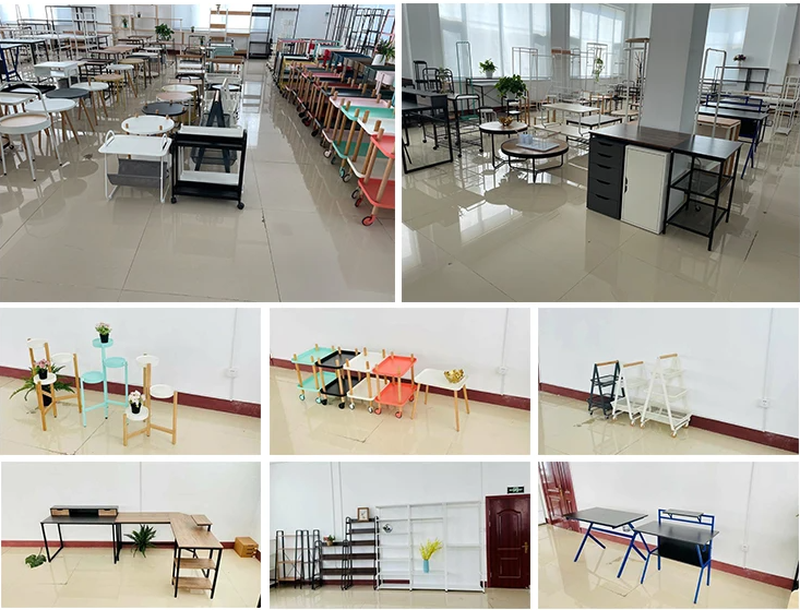 Functional Metal Dining Table for Office Desk in Simple Northern Europe Style Function