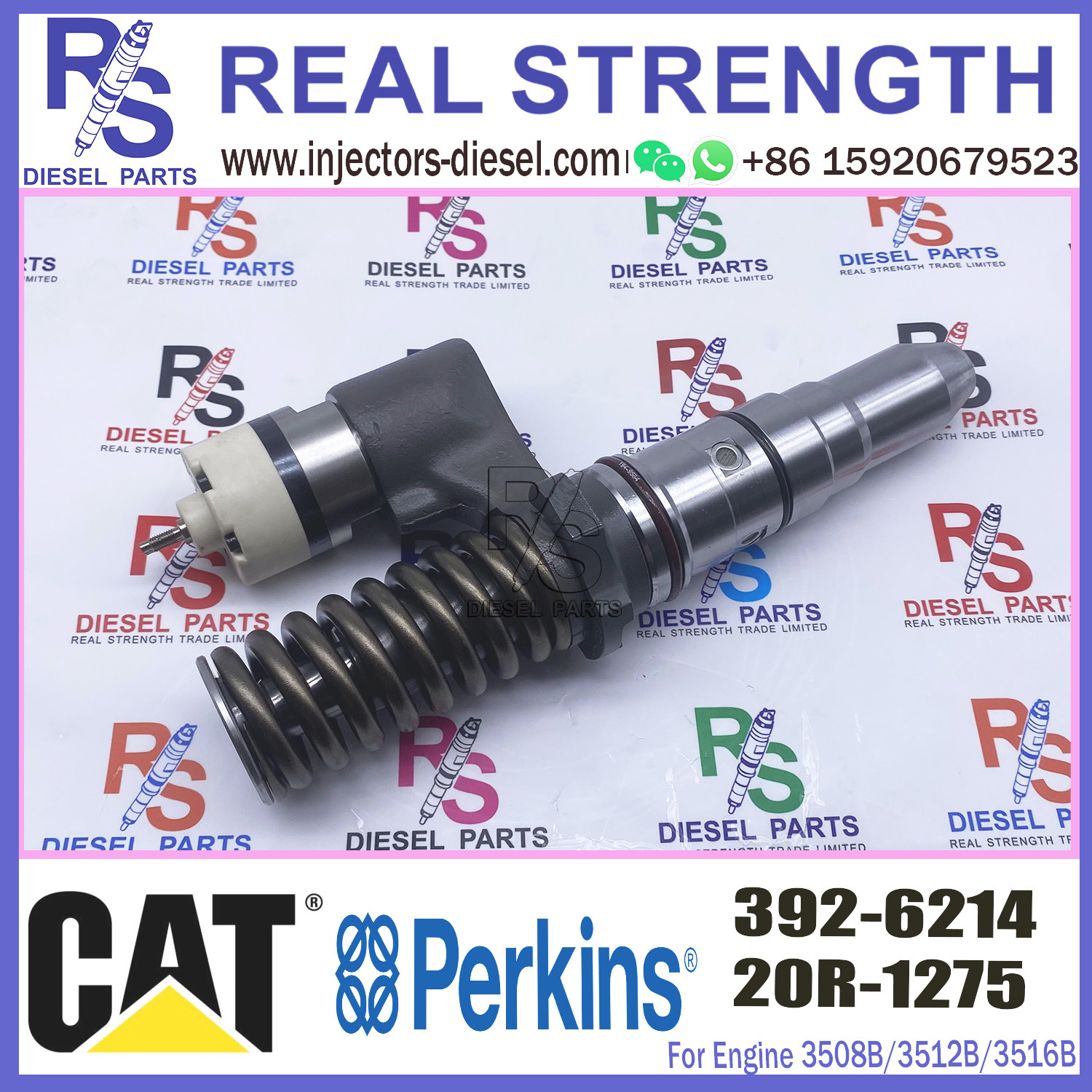 Diesel Engine Injector 392-6214 20R-1275 386-1766 For Cat 3508B/3512B/3516B Common Rail