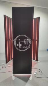 China Aluminum Tension Fabric 360 Photo Booth Backdrop For Wedding factory