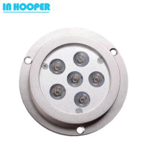 China RGB 24W Marine LED Light Flush Mount Underwater Lights for Fishing Boat factory