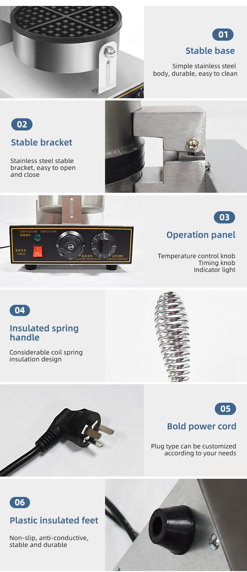 Easy Operation Electric Snack Maker 380V/220V/110V