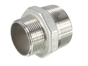 China Stainless Steel 150# Screwed Hex. Nipples to connect threaded pipes factory