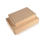 Durable corrugated cardboard boxes in various colors and sizes Brown packaging