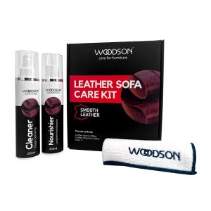 China Smooth Leather Sofa Care Kit Leather Cleaner and Nourisher Premium Smooth Leather Furniture Cleaning Kit Complete Care for Smooth Leather Sofas, factory
