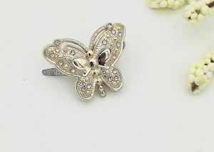 China Butterfly Plastic Shoe Buckles Exquisite Elegant Environmental Plated factory