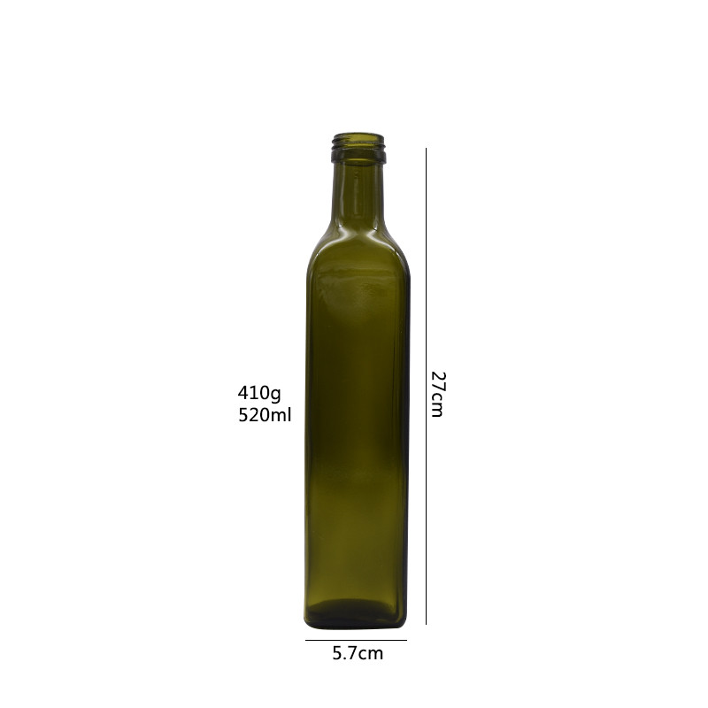 270ml 520ml 1L Lead Free Glass Edible Oil Bottle