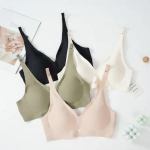 China                  Sexy Seamless Women Deep Cup Bra Shaper Hide Back Fat Underwear Wireless Plus Size Side Padded Push up Bra              on sale