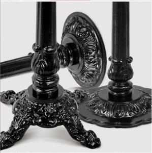 China Vintage Table base Sturdy Round Table leg Ornamental Table leg Cast Iron Powder Coat factory