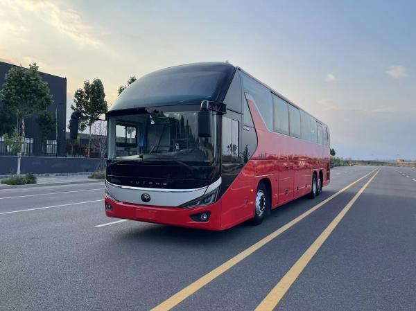 Luxury Bus Coach Yutong 56 Seats Model ZK6137 Double Rear Axle 2021 Year Airbag