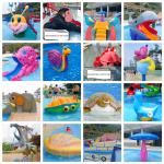 TUV Anti UV Fiberglass Caterpillar Aqua Water Slides
