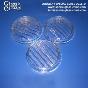 China Transparent Textured Soda Lime Glass Light Cover For Diffuse Light factory