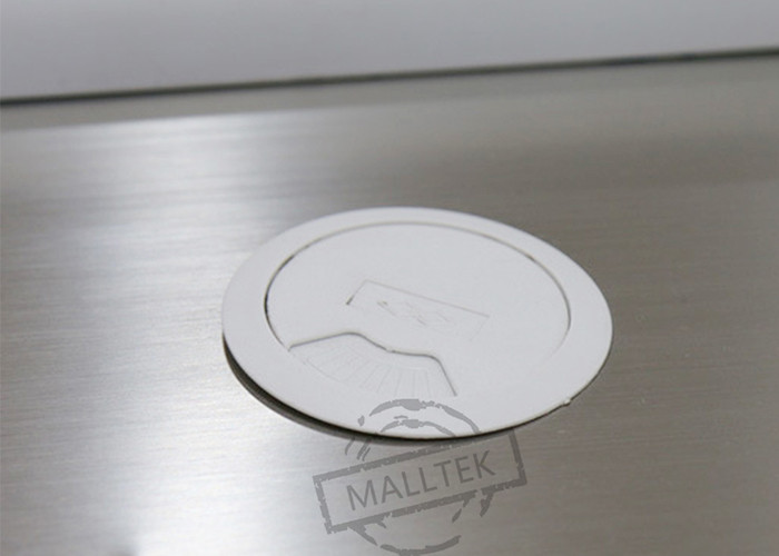White Stainless Steel L Type Checkout Counter For Supermarket