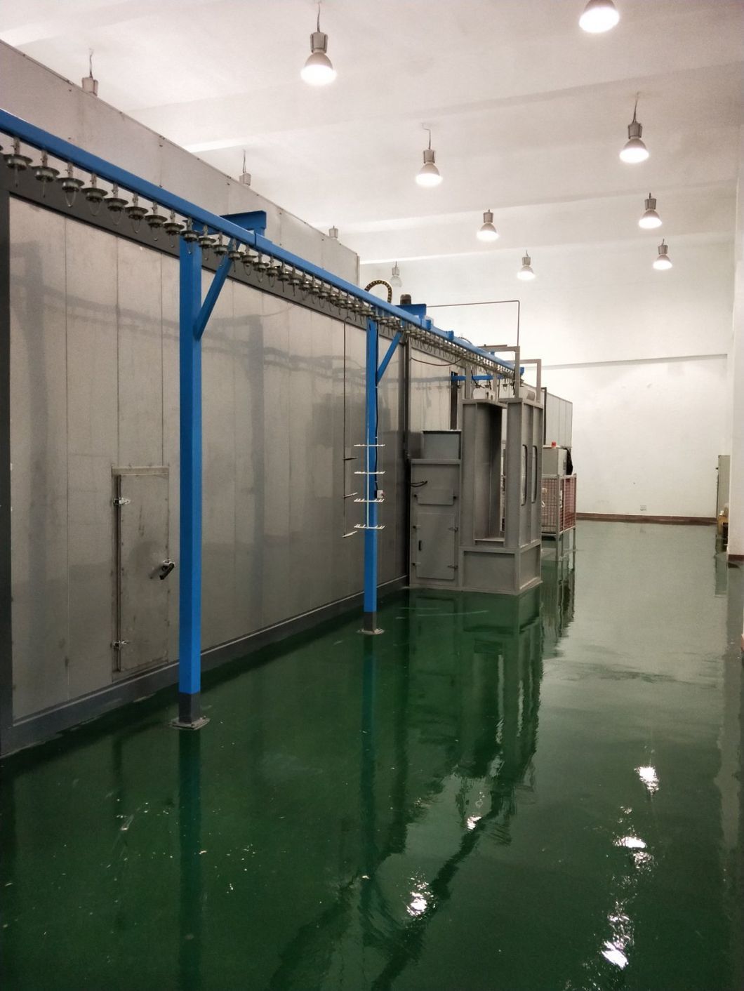 Automatic Glass Lubricant Spraying Painting Line with Conveyor System