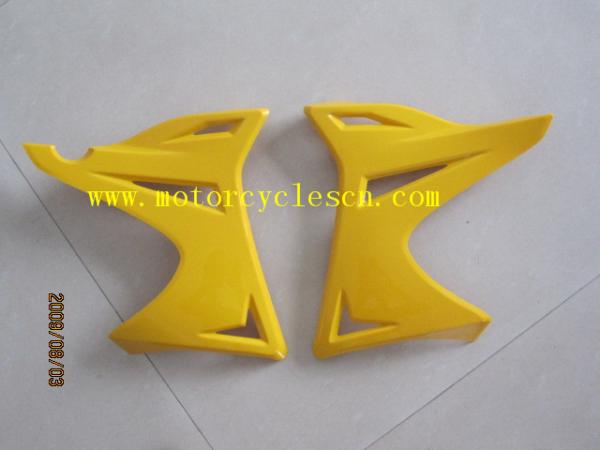 Motorcycle Parts GXT200 MOTOCROSS Ornamental cover, fuel tank L RH Red, yellow,