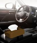 PU Leather Napkin Car Tissue Holder For Vehicle Decoration