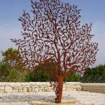 Humanoid Tree Metal Art Statue Rusty Outdoor Corten Steel Sculpture