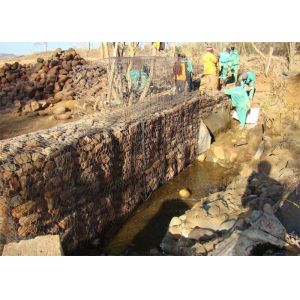 ISO Hexagonal Gabion Baskets 2mx1mx1m Gabion Wire Mesh