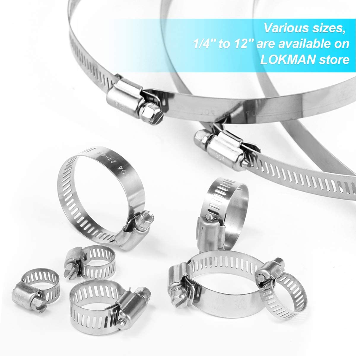 ZINC Finish Heavy Duty Clamp for Firm Hose and Tube Sample Instock Durable Design Stainless Steel General Purpose Worm-Drive Clamps