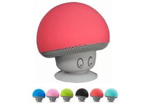 China Colorful Cartoon Mushroom Bluetooth Speaker , Portable Wireless Mini Speakers With Sucker factory