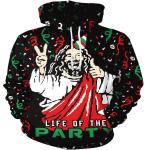 Men's Christams Print Sweatshirts Hoodies Long Sleeve Graphic Halloween Shirts