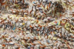 China Breathable Durable Dyed Polyester Yarn , 1/1.5NM Washable Space Dye Wool factory