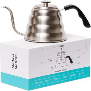 China Pour Over Coffee Stainless Steel Gooseneck Kettle With Thermometer on sale