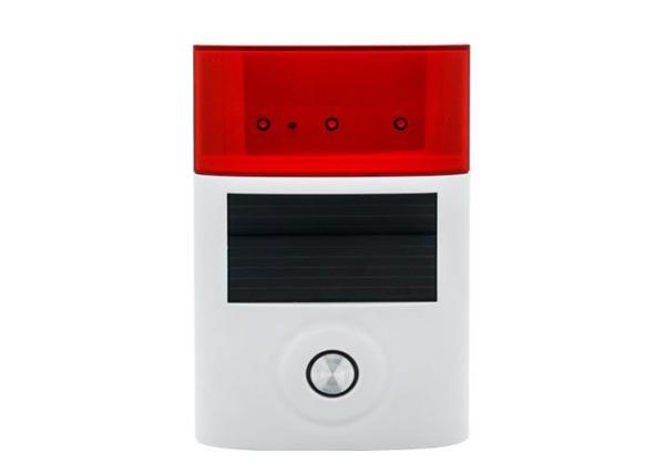 Wireless Outdoor Solar Audio Visual Siren Box with Waterproof Design for Outdoor