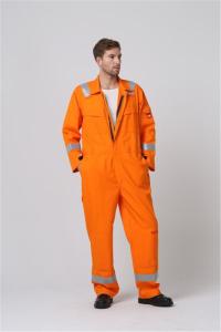 China EN11612 Anti Static Workwear 350g All In One Waterproof Overalls factory