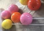 Bespoke Design Orange Fiberglass Lollipop Highly Attractive For Shop Decoration