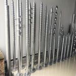 Thickness 2.75mm 3mm 3.5mm Open Field Ground Screw Piles Pole Anchors Wind 60m/S