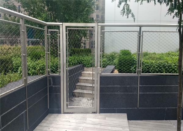 Stainless Steel Wire Rope Ferrule Mesh Guardrail Protection Net Of Elevated