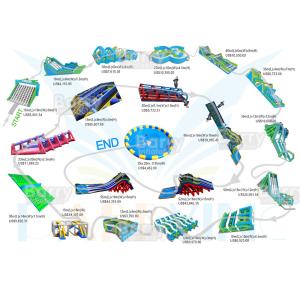 China OEM ODM Service 5k Inflatable Course Outdoor Big Adults Insane Inflatable 5k Near Me For Kids And Adults factory