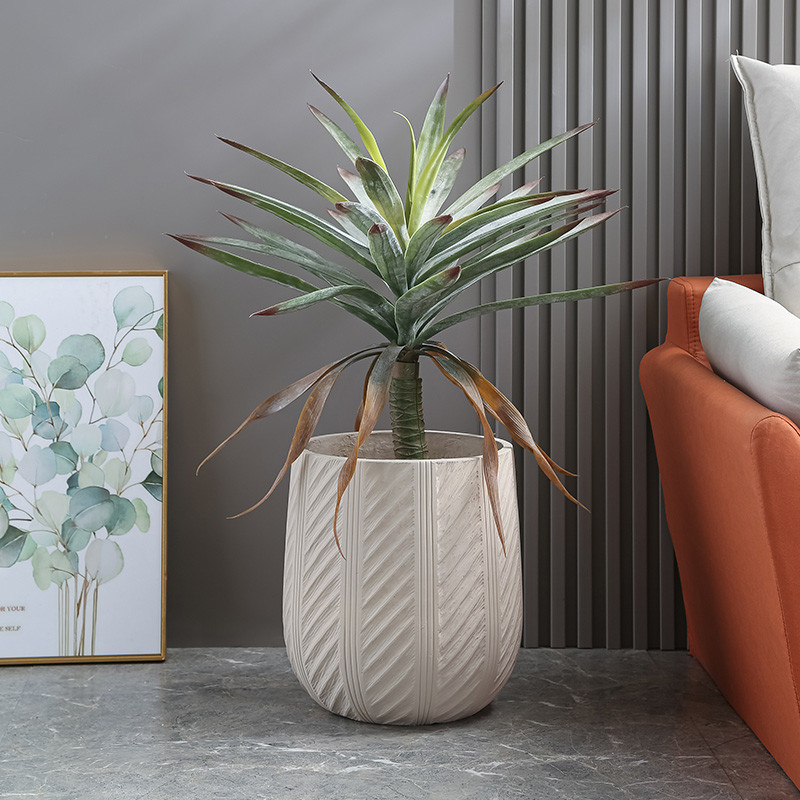 Stunning Garden With Our Durable Fiber Clay Planters D440*390MM