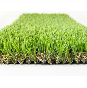 China Green Color Plastic Lawn Landscaping Synthetic Artificial Turf Carpet Grass for Garden factory