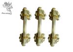 Funeral Golden Casket Handle Hardware , PP Recycle Plastic Wholesale Coffin